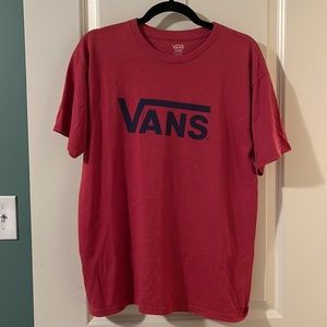 Men’s VANS Tee Red Size Medium